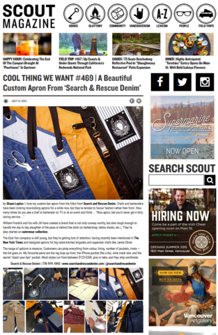 S&R in Scout Magazine