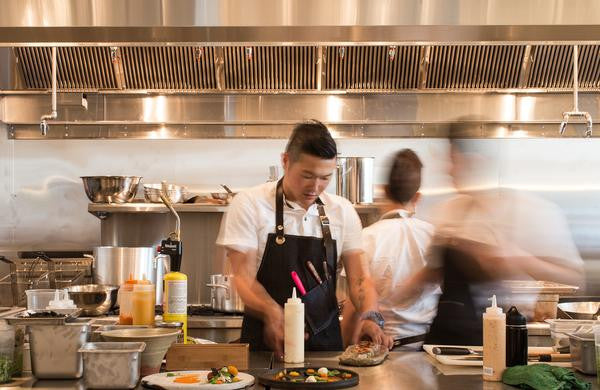 Torafuku Wearing S&R Aprons