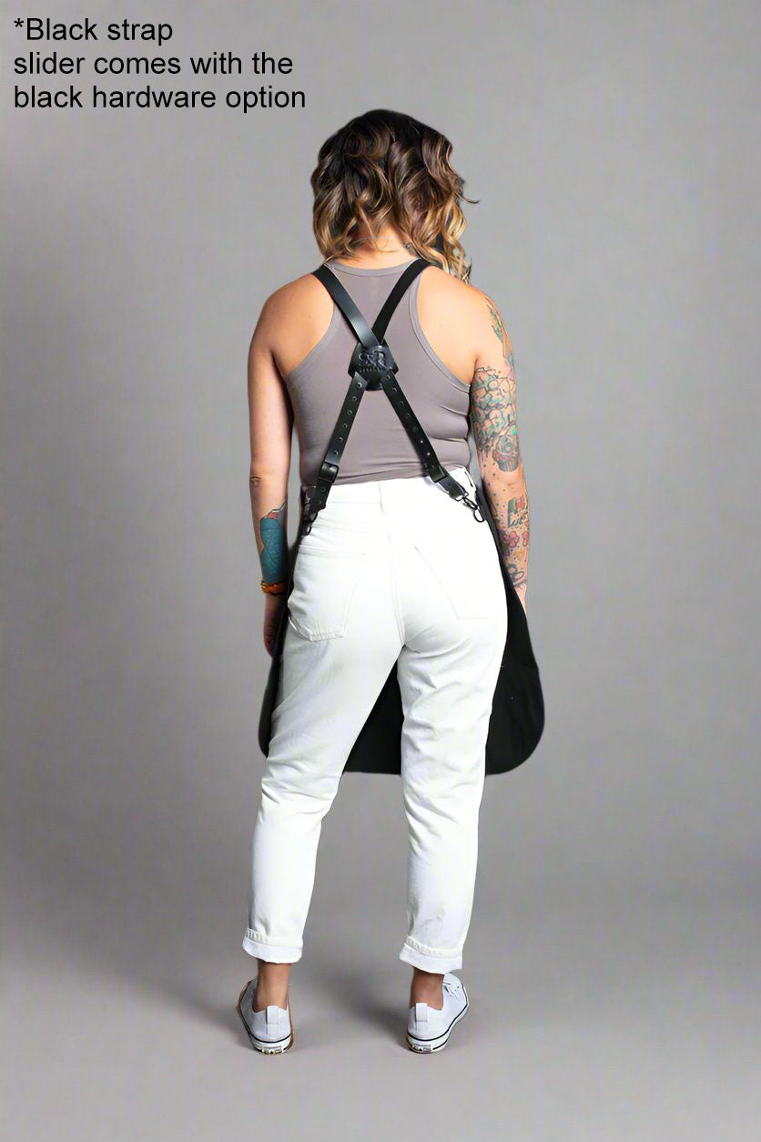 BARTENDER APRON - BLACK CANVAS