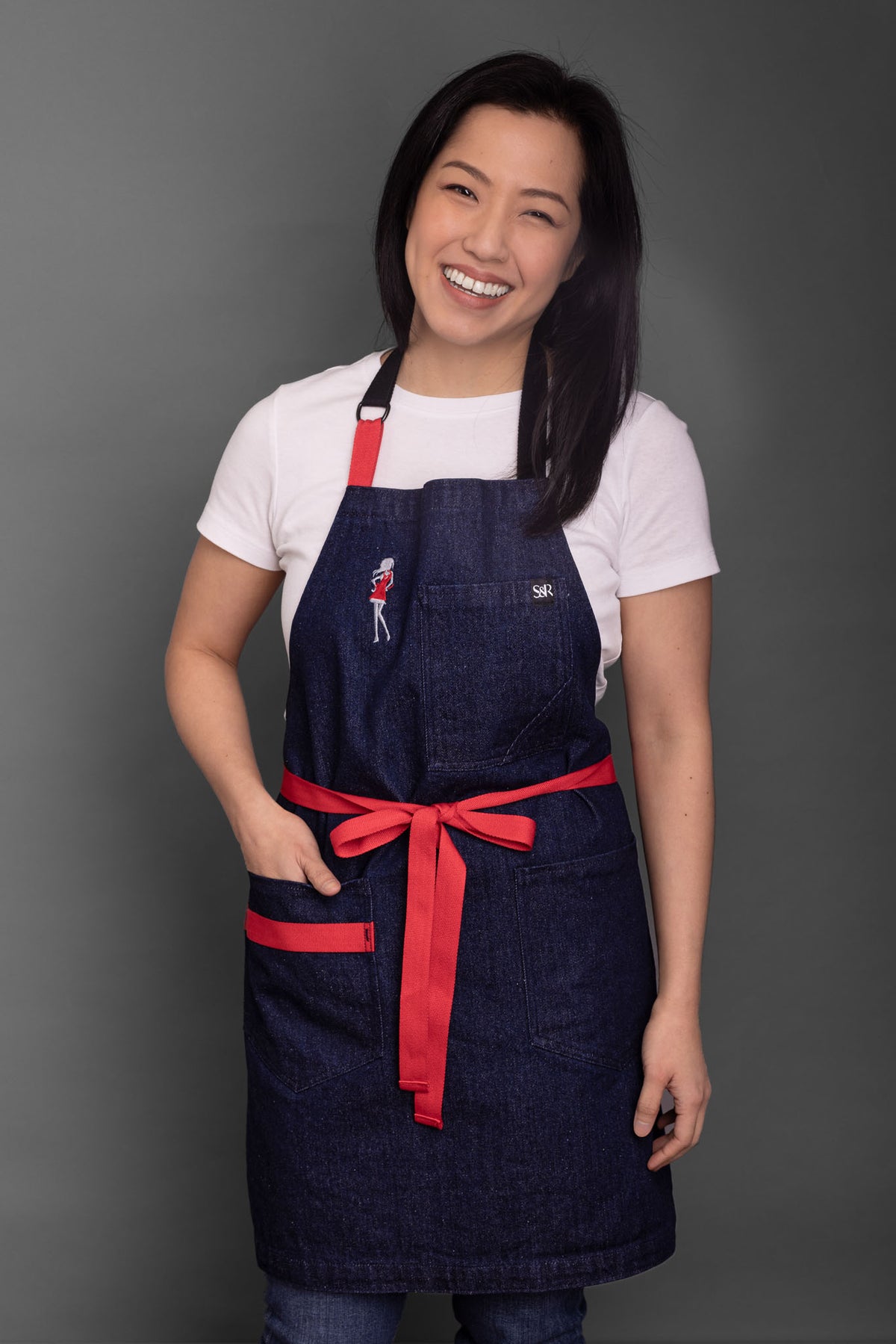 S&amp;R x Hot Thai Kitchen Apron - Blue Denim