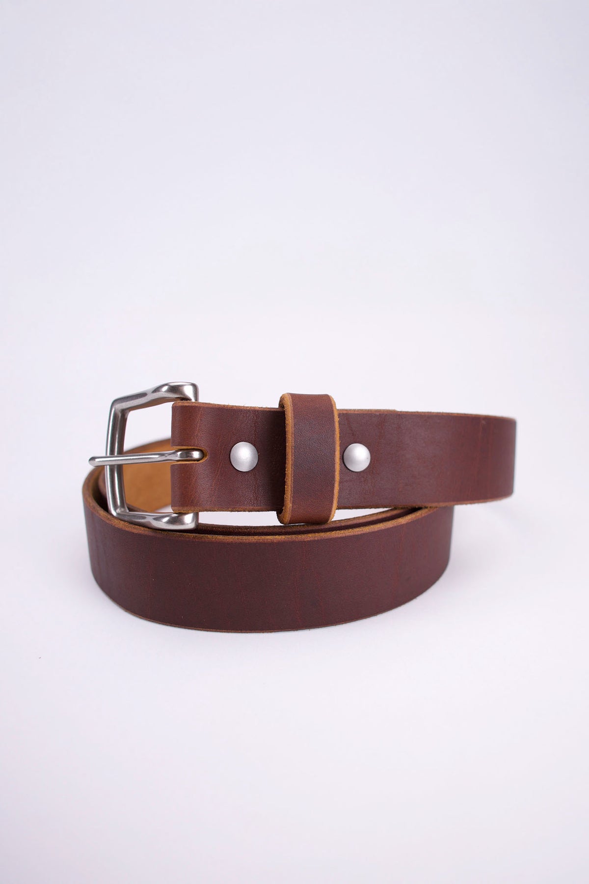 1.5” Full Grain Leather Belt - Heritage Brown