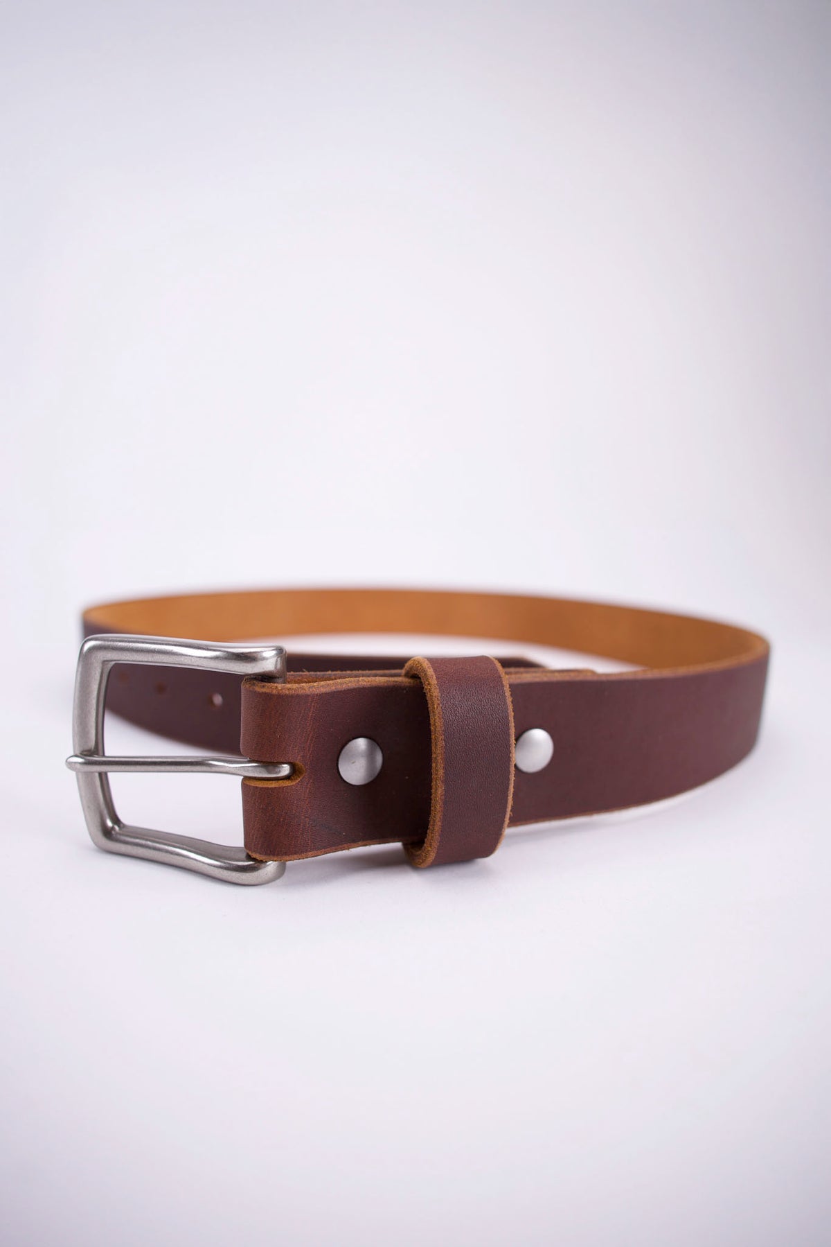 1.5” Full Grain Leather Belt - Heritage Brown