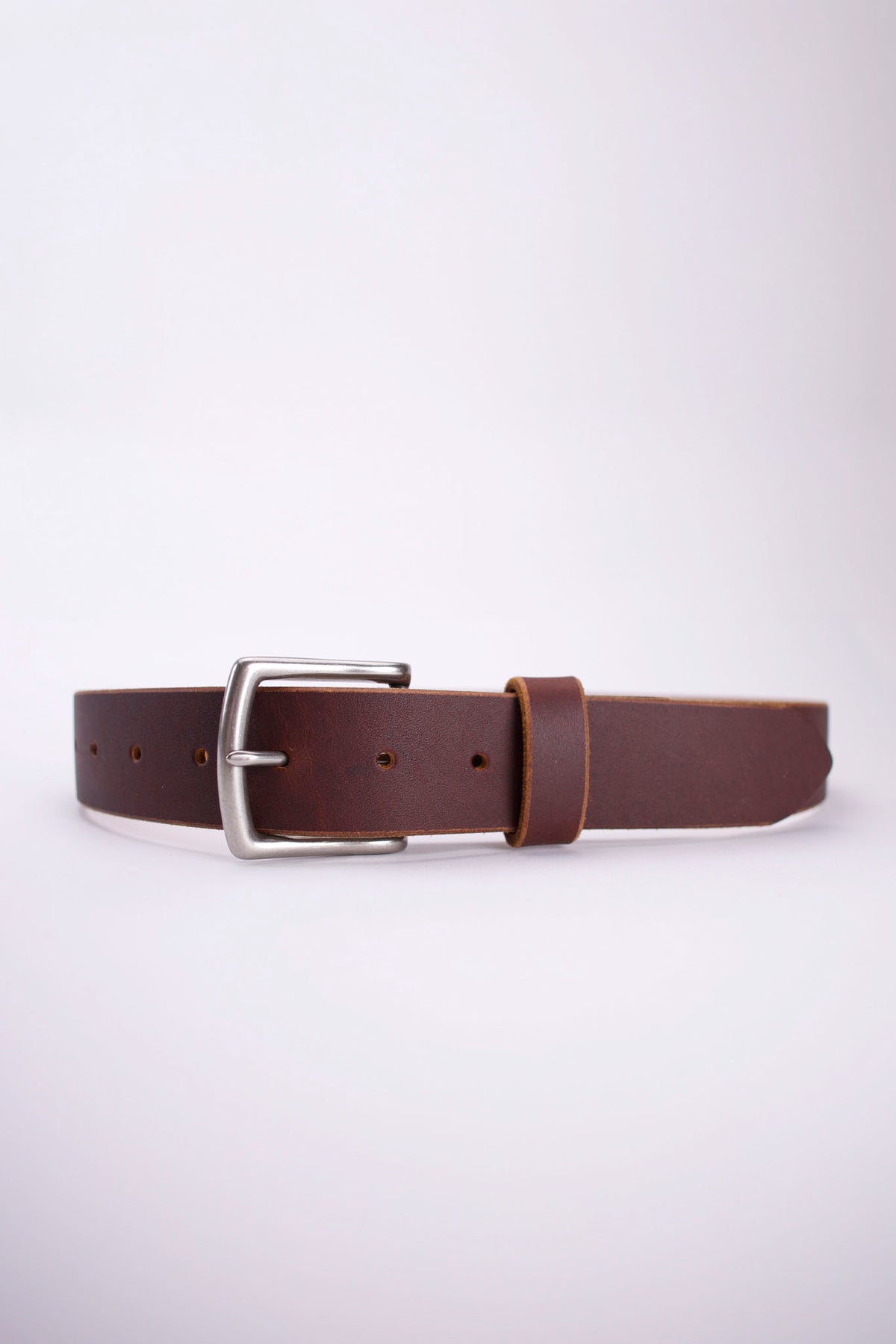 1.5” Full Grain Leather Belt - Heritage Brown