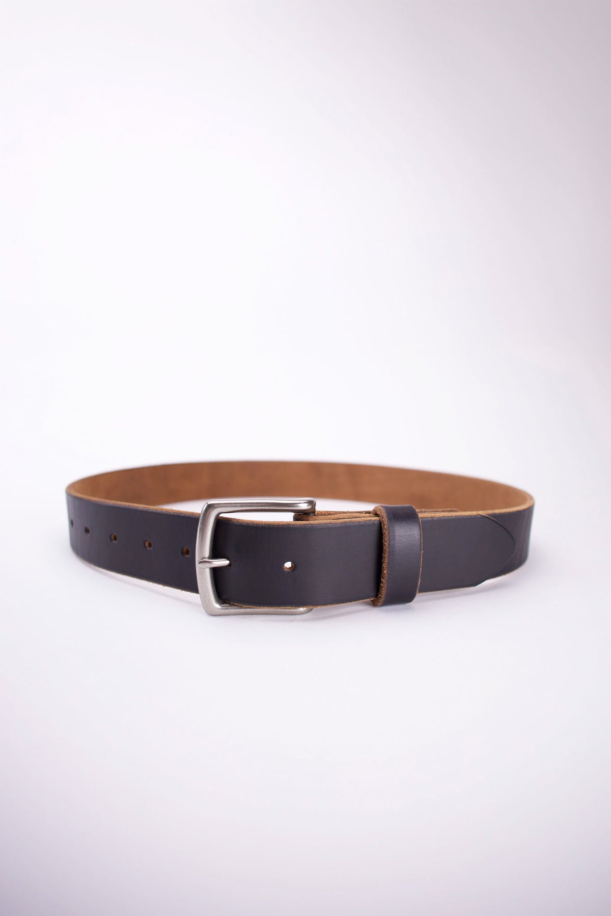 1.5” Full Grain Leather Belt - Black