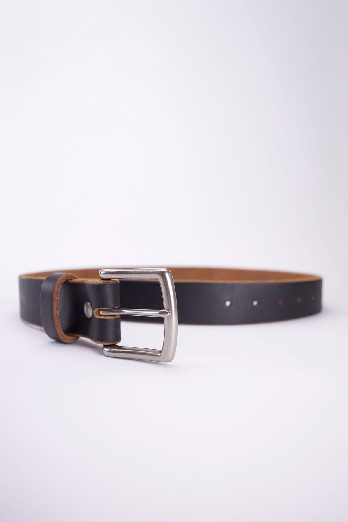 1.5” Full Grain Leather Belt - Black