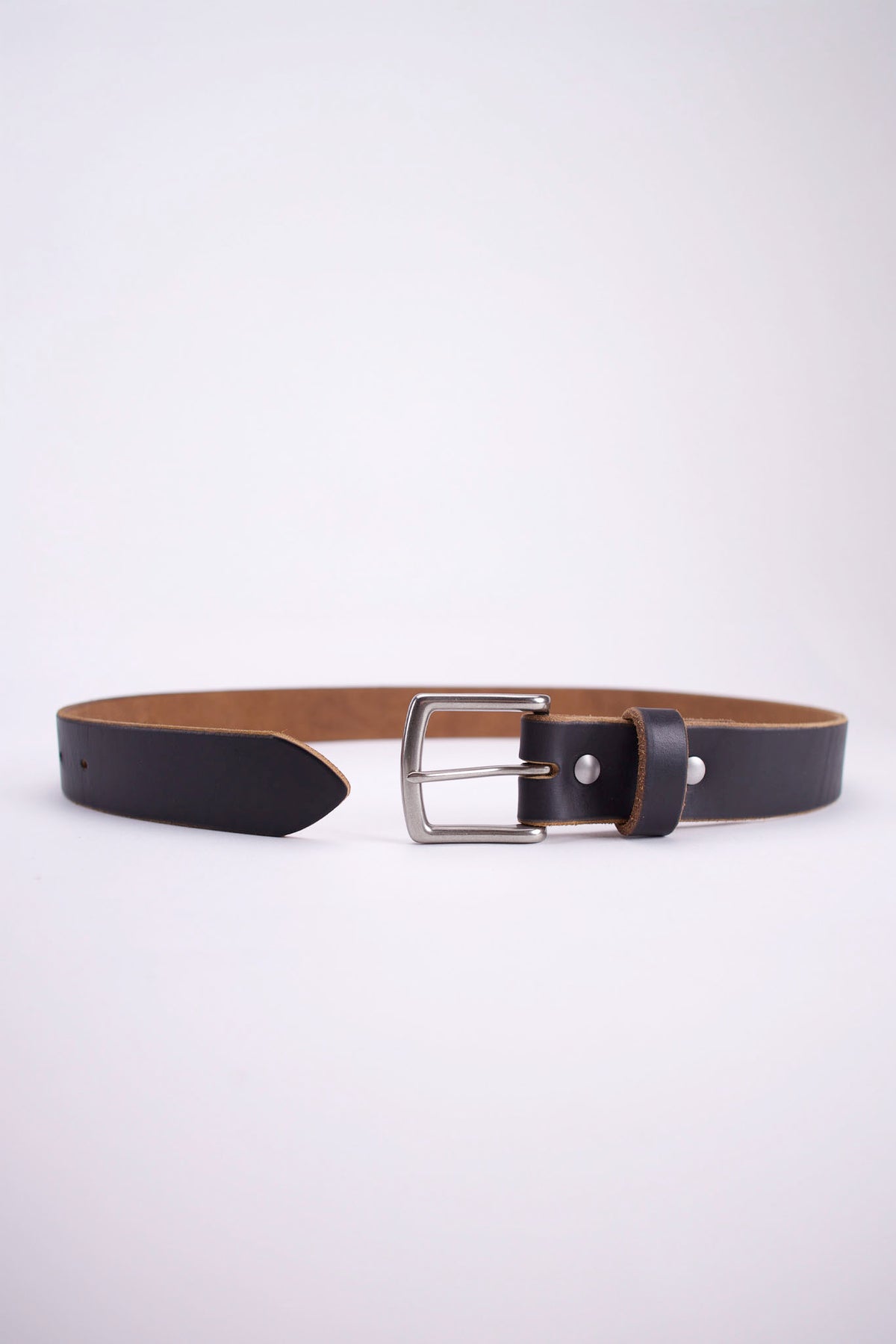 1.5” Full Grain Leather Belt - Black