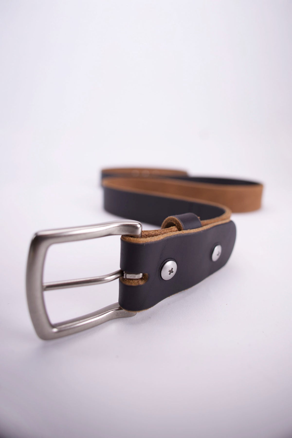 1.5” Full Grain Leather Belt - Black