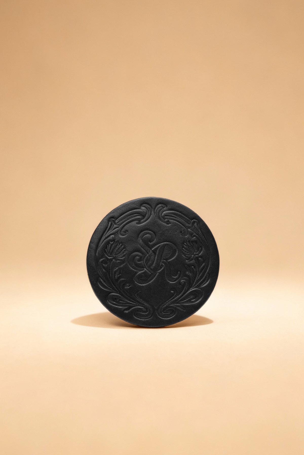 Leather Coaster - Espresso Black - Set of 4