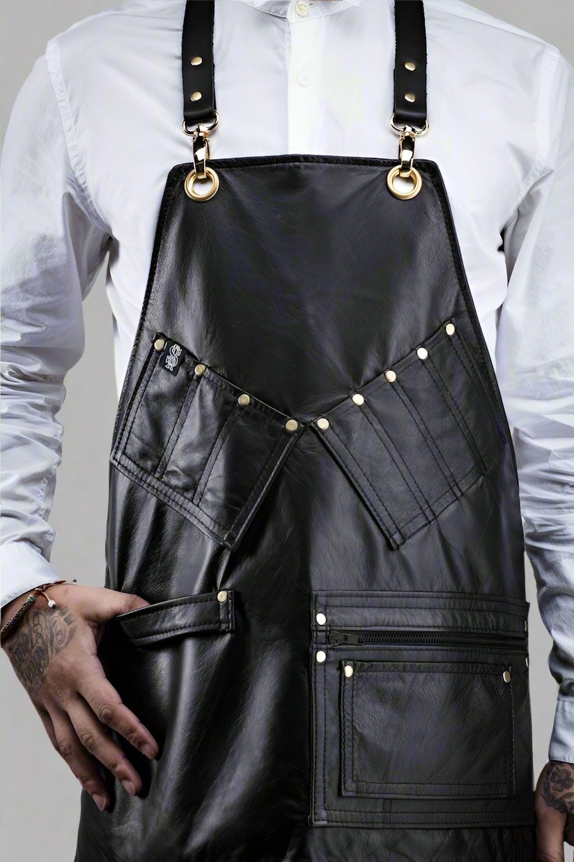 Leather Barber &amp; Stylist Apron