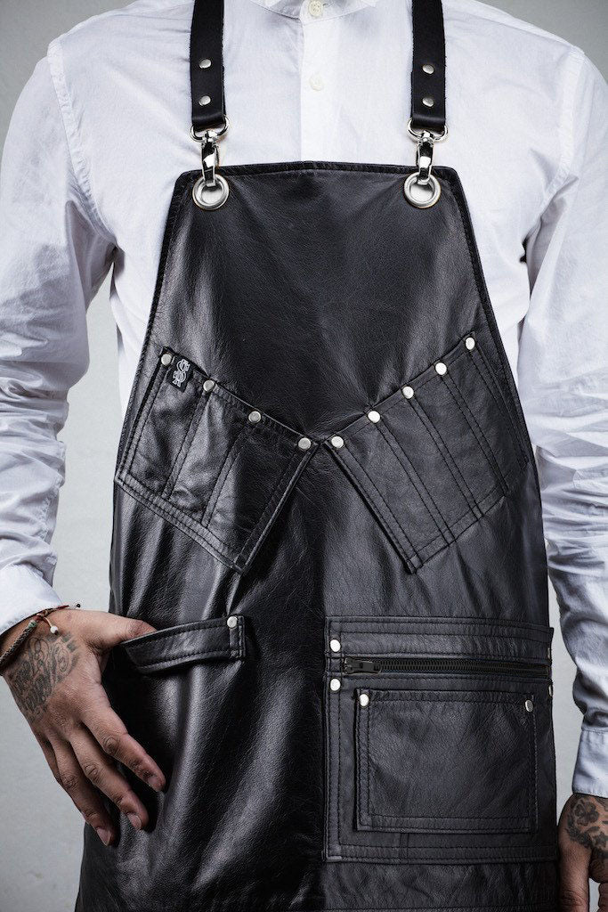 Leather Barber &amp; Stylist Apron