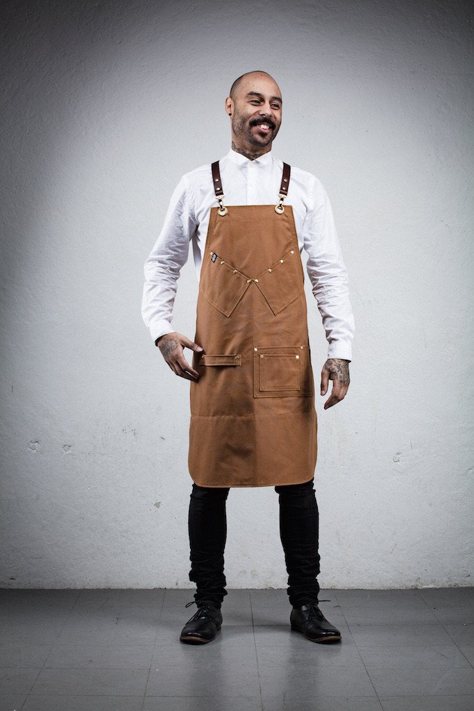 Barber Apron Water & Chemical Resistant, Crossback, Zip Pocket Hairstylist,  Colorist, Chef Black -  Denmark
